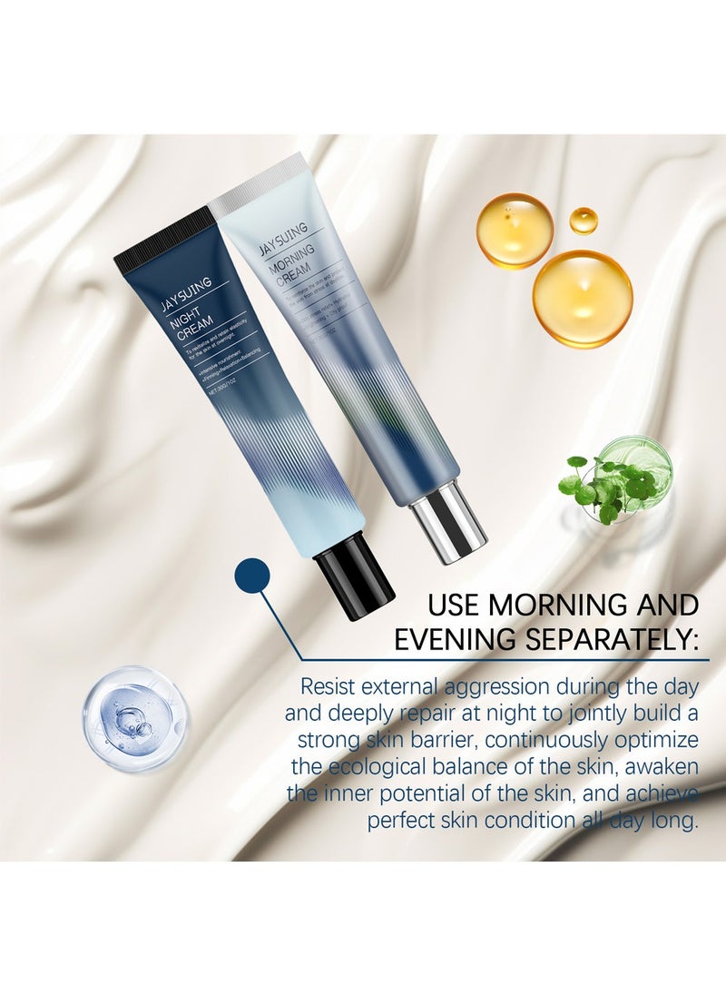 2 Pack All-day & Night Skin Care Cream-31 All Days Shield Cream & 102 Night Renewal Cream-Day Protect Against Sun&Dust Damages , Night Heal Damages from the Day, Moisturize & Hydrate(2x30ml/1.01FL.OZ)