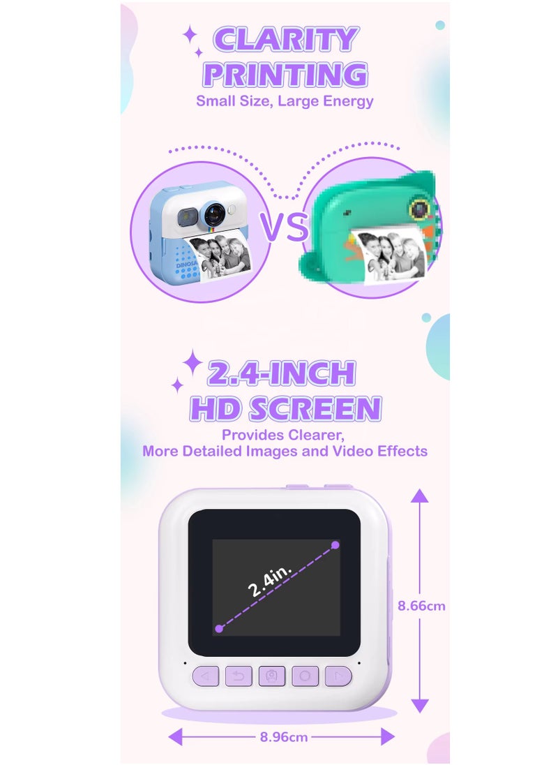 CP02 Kids Instant Print Camera with 2.4