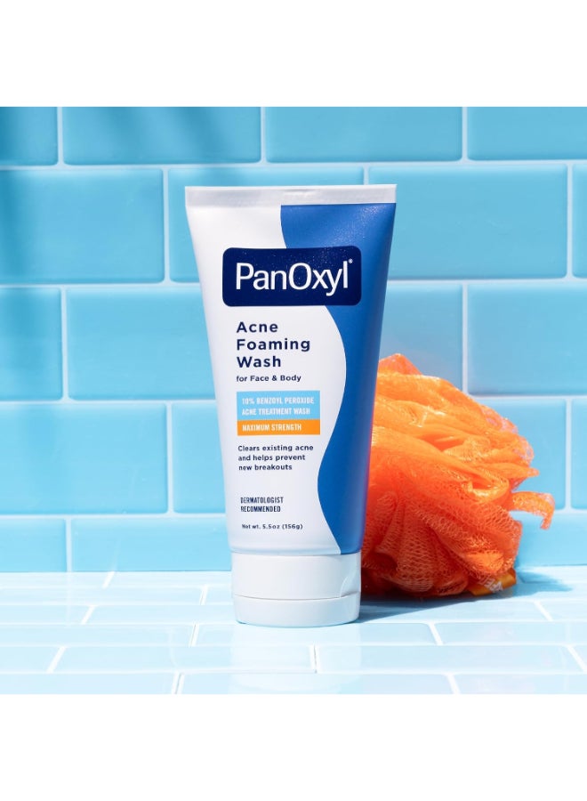 Acne Foaming Wash, Peroxide 10% Maximum Strength 156grams