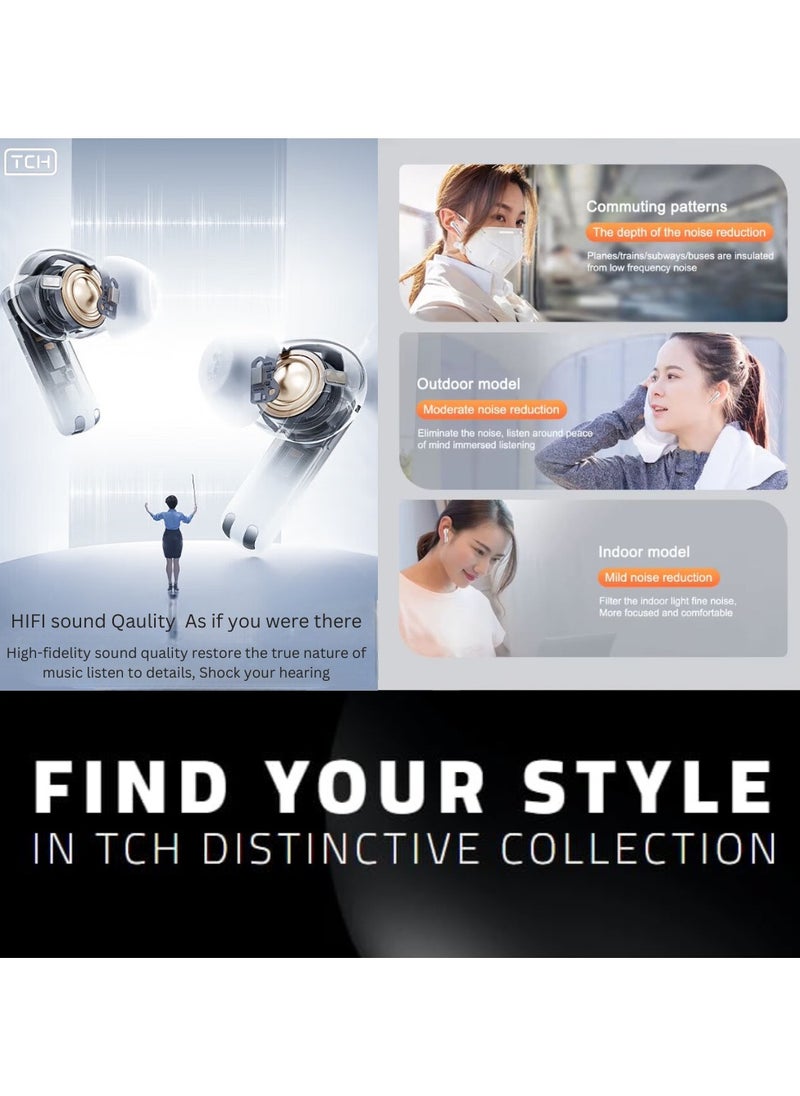 D6 Sound Hunt TWS Wireless Earbuds Noise Cancellation– Hybrid 6