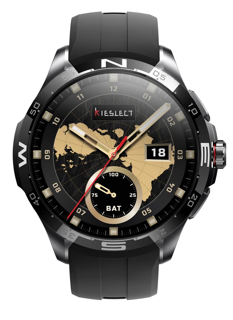 Kieslect Actor new Smartwatch with Stunning Ceramic Bezel - Black