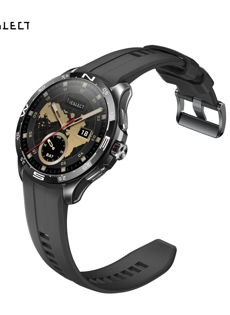 Kieslect Actor new Smartwatch with Stunning Ceramic Bezel - Black