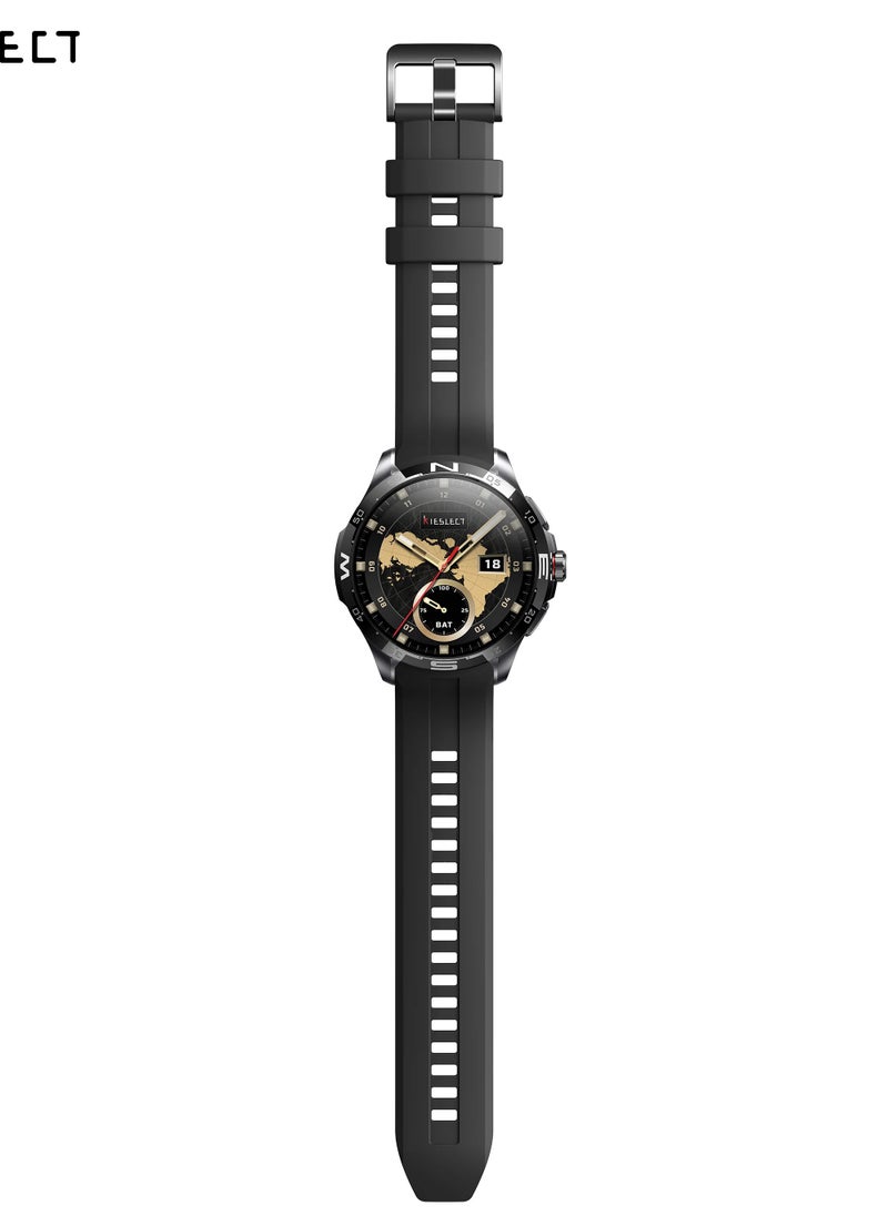 Kieslect Actor new Smartwatch with Stunning Ceramic Bezel - Black