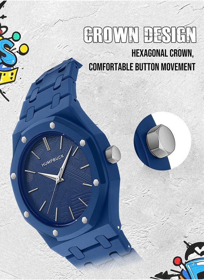 Plastic Watch Lightweight Polycarbonate Waterproof Wristwatch for Men & Women Minimalist Casual Design