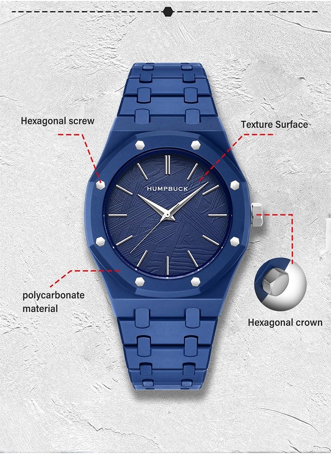 Plastic Watch Lightweight Polycarbonate Waterproof Wristwatch for Men & Women Minimalist Casual Design