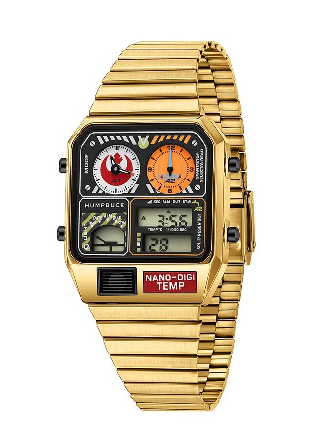 Men's Watches Sport Watch with 1/1000 Second Chronograph LED Light Classic Design Dual Time Wristwatch