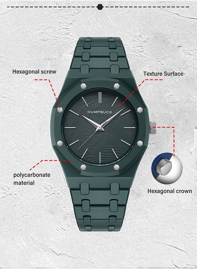 Watch Minimalist Polycarbonate Waterproof Wristwatch for Men & Women Luminous Casual Design Lightweight and Perfect for Everyday Wear