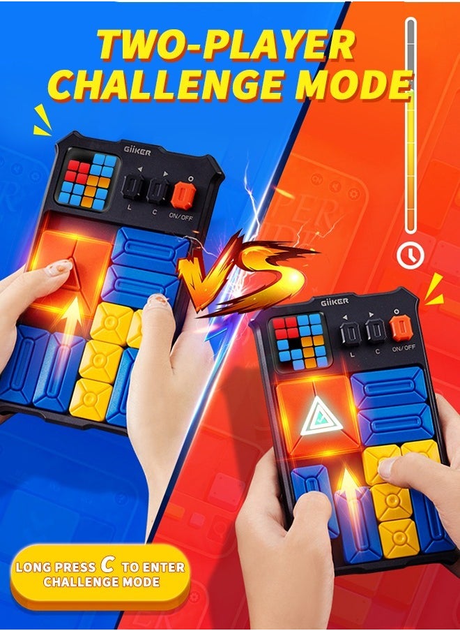 GiiKER Super Slide Puzzle Brain Teaser Games with 500+ Levels STEM Interactive Handheld Games Console, Educational Kid Teens Toys,Travel Relax Brain Game, Board Toys for Birthday Gifts for All Ages