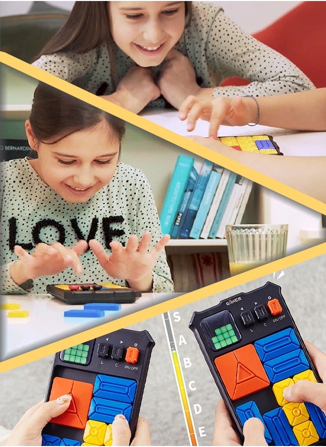 GiiKER Super Slide Puzzle Brain Teaser Games with 500+ Levels STEM Interactive Handheld Games Console, Educational Kid Teens Toys,Travel Relax Brain Game, Board Toys for Birthday Gifts for All Ages