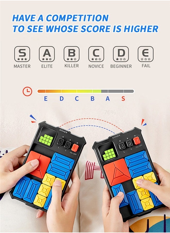 GiiKER Super Slide Puzzle Brain Teaser Games with 500+ Levels STEM Interactive Handheld Games Console, Educational Kid Teens Toys,Travel Relax Brain Game, Board Toys for Birthday Gifts for All Ages