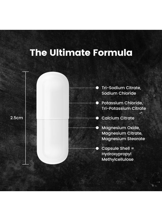 Electrolyte Tablets - 15 Blister Packed (Waterproof) Hydration Tablets/Salt Pills - Combat Cramp - All Natural Digestion-Friendly Formula - Gluten Free, Vegan, Sugar Free