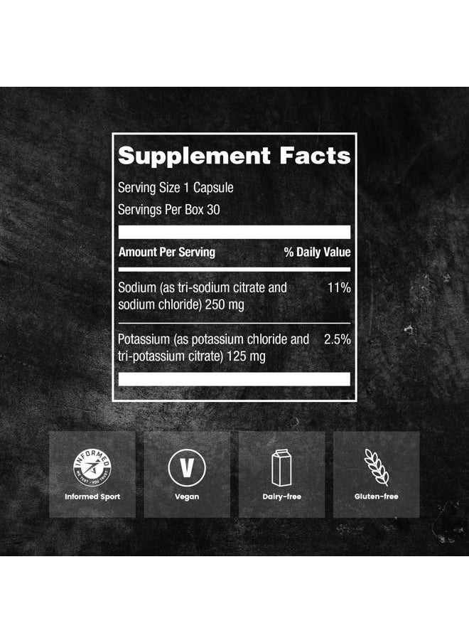 Electrolyte Tablets - 15 Blister Packed (Waterproof) Hydration Tablets/Salt Pills - Combat Cramp - All Natural Digestion-Friendly Formula - Gluten Free, Vegan, Sugar Free
