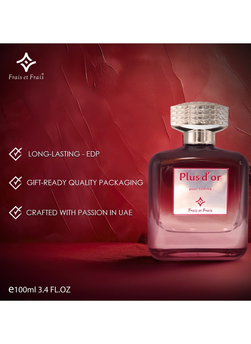 Frais Et Frais PLUS D'OR  PERFUME 100ml   - EDP - For Him & Her