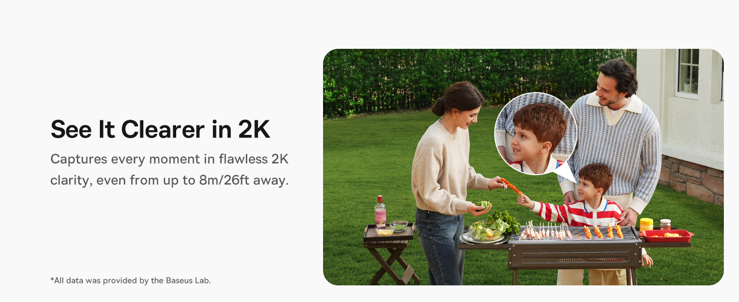 Outdoor Wireless Security Camera, B1 SoloCam 2K, 145° Wide Viewing Angle, 210 Days Battery Life, IP67 Waterproof Rating, 8GB Built-in Local Storage, Color Night Vision, No Monthly Subscription Fee, Works with Google Assistant and Amazon Alexa, Remote Management via APP