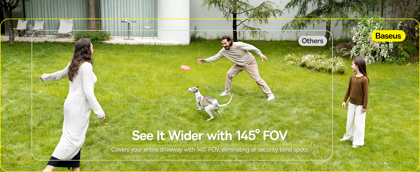 Outdoor Solar Security Camera Solocam S1 Wireless, 2K HD Resolution, 145° Ultra-Wide Viewing Angle, 8GB Built-in Storage, Enhanced Color Night Vision, Continuous Solar Power, No Subscription Required, Smart App Control, Waterproof & Weatherproof