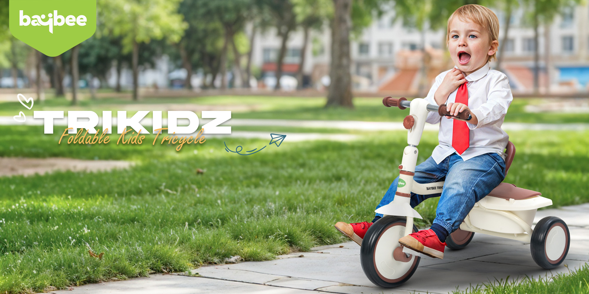 Foldable 2 in 1 Baby Tricycle for Kids Smart Plug & Play Kids Cycle with Rear Storage Basket & 3 Wheels Kids Tricycle Toddlers Baby Tricycle Cycle for Kids 2 to 5 Years Boy Girl Pink