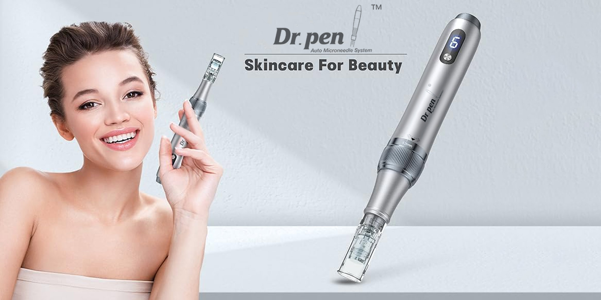 Dr.Pen M7S Microneedle Roller Set – Home Treatment for Acne Scars and Hair Growth | 10 pcs 36-pin Needles + 10 pcs 16-pin Needles, Compatible with M8 Needles