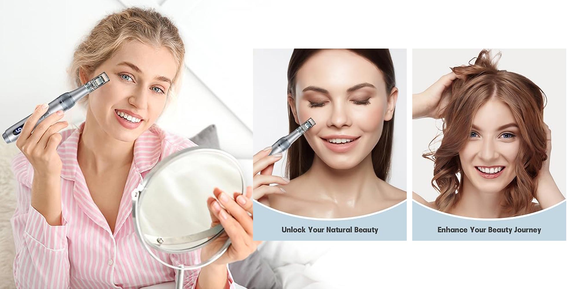 Dr.Pen M7S Microneedle Roller Set – Home Treatment for Acne Scars and Hair Growth | 10 pcs 36-pin Needles + 10 pcs 16-pin Needles, Compatible with M8 Needles