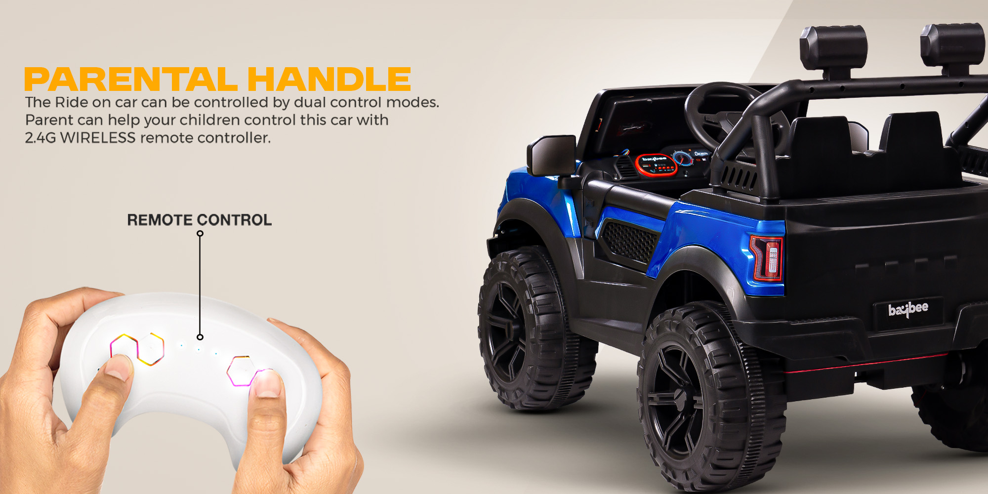 Run Battery Operated Jeep for Kids Rechargeable Battery Car for Kids with Music Led Light Ride On Kids Car Jeep Racing Baby Car Electric Car for Kids Children 2 to 7 Years Boy Girl Red
