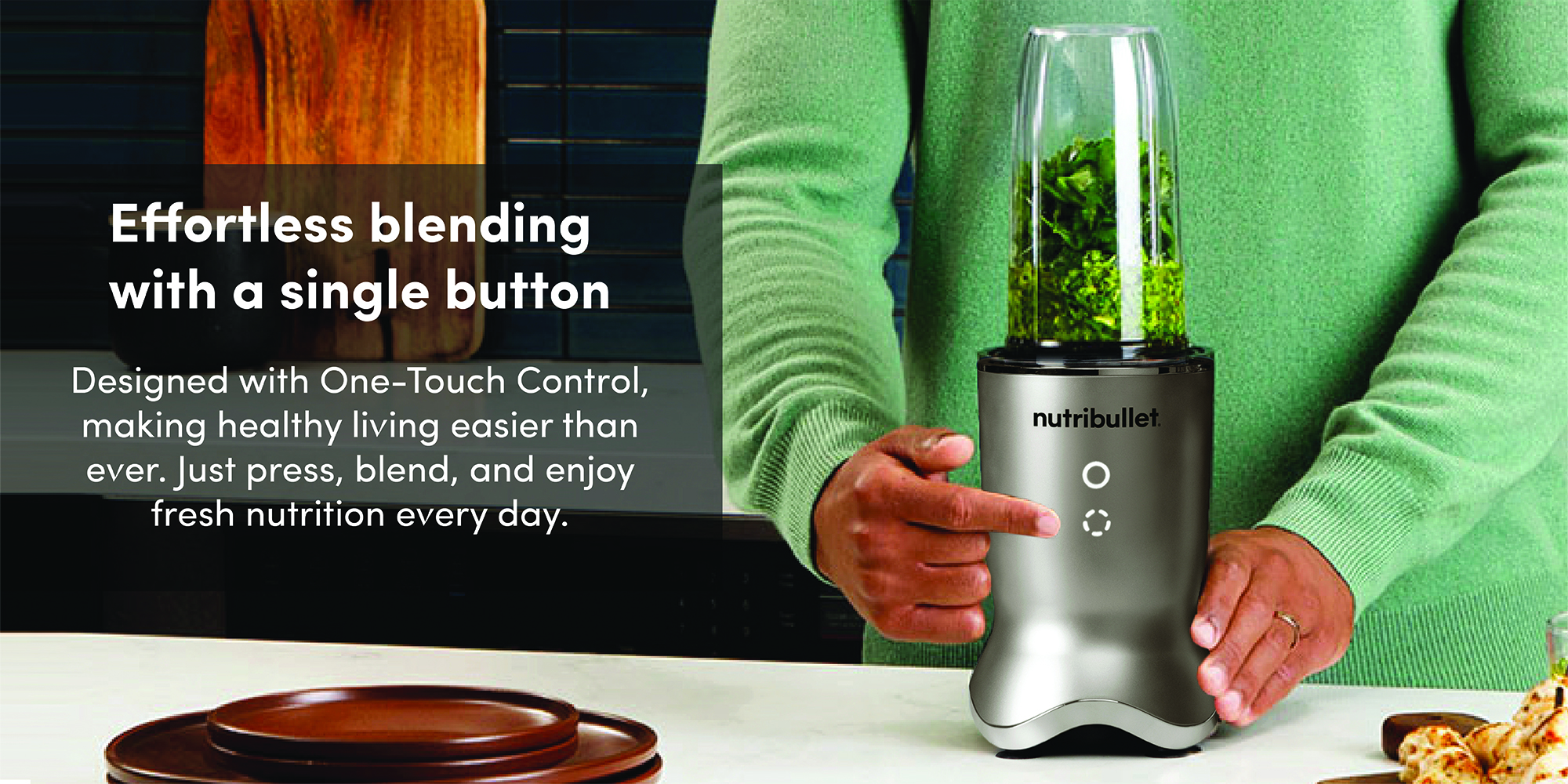 Ultra 1200W High-Speed Blender, Multi-Functional, Quiet Motor, Tritan™ Renew Cups, Rapid Extractor Blades, BPA-Free, Shatter-Resistant, Glow Interface, NBU-500SS, SS , 1-Year Warranty 900 ml 1200 W NB-500 Stainless Steel