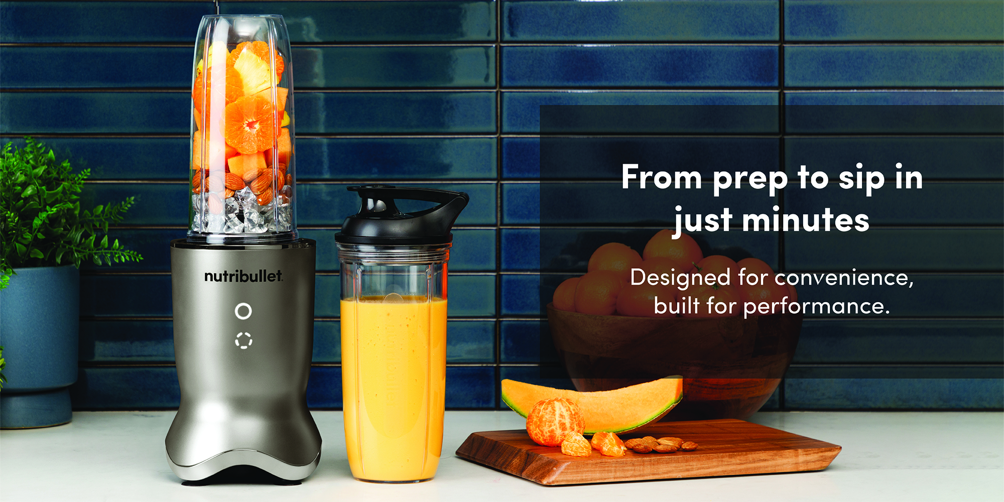 Ultra 1200W High-Speed Blender, Multi-Functional, Quiet Motor, Tritan™ Renew Cups, Rapid Extractor Blades, BPA-Free, Shatter-Resistant, Glow Interface, NBU-500SS, SS , 1-Year Warranty 900 ml 1200 W NB-500 Stainless Steel