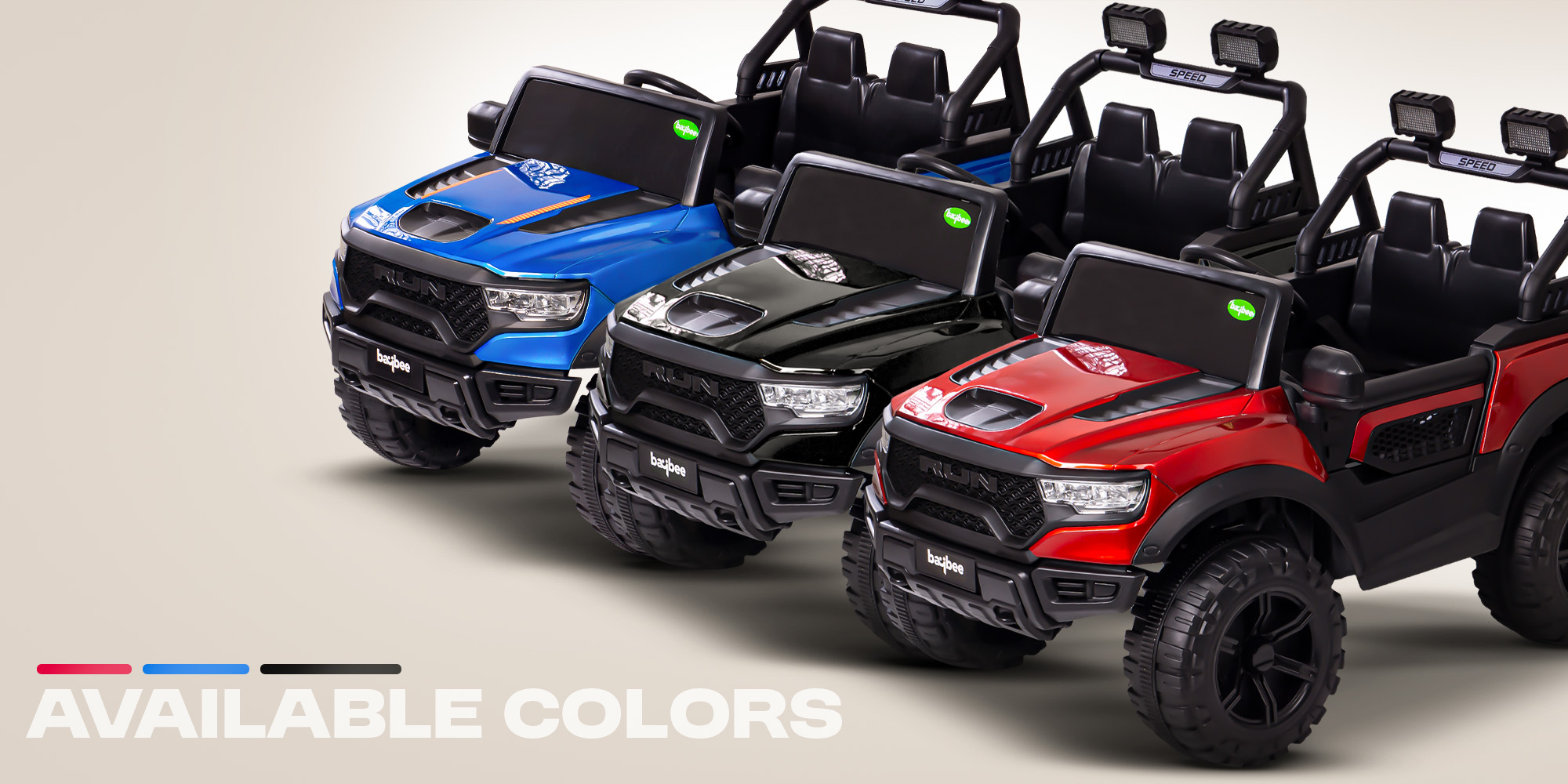 Run Battery Operated Jeep for Kids Rechargeable Battery Car for Kids with Music Led Light Ride On Kids Car Jeep Racing Baby Car Electric Car for Kids Children 2 to 7 Years Boy Girl Blue