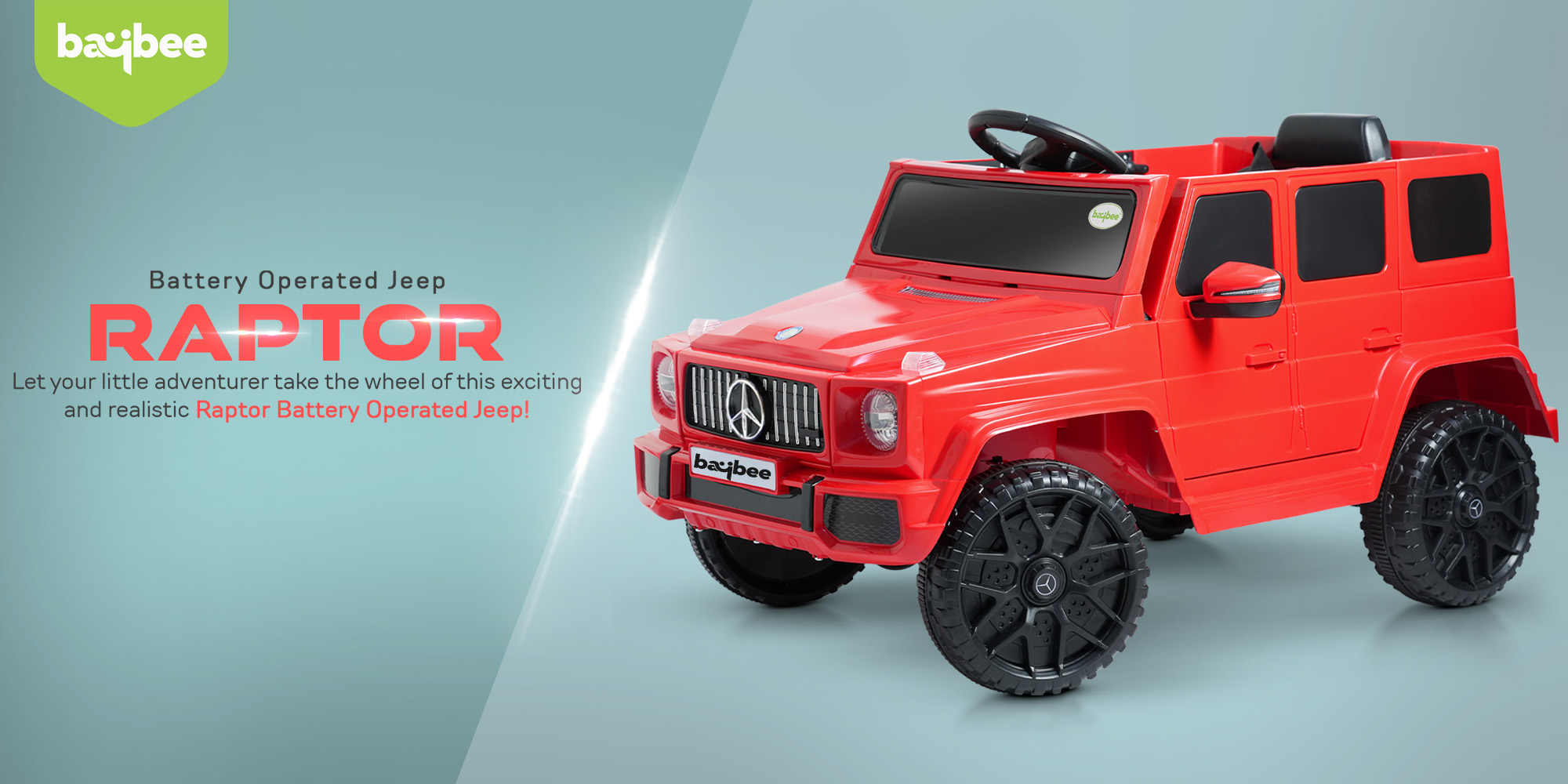 Battery Operated Jeep for Kids Rechargeable Battery Car for Kids with Music, Led Light & Remote Control Ride On Kids Car Jeep Racing Baby Car Electric Car for Kids Children 2 to 6 Years Boy Girl Red