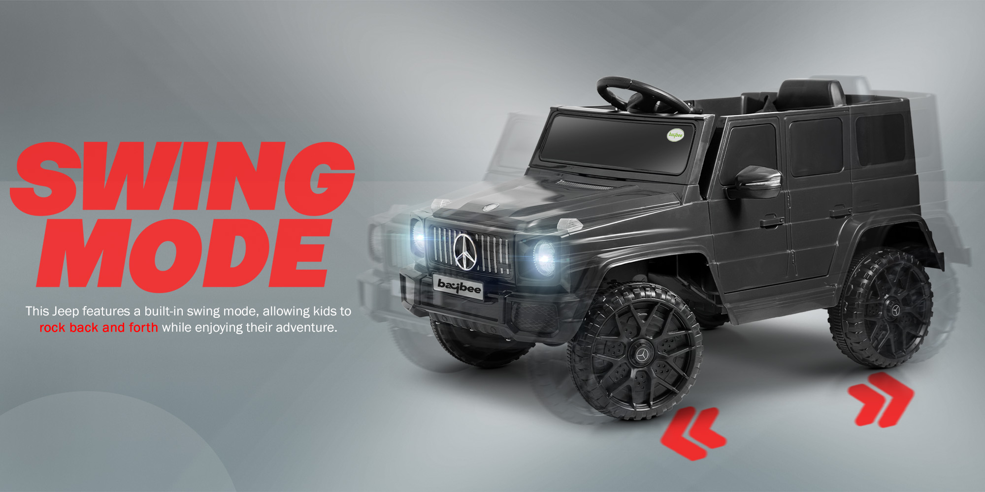 Battery Operated Jeep for Kids Rechargeable Battery Car for Kids with Music, Led Light & Remote Control Ride On Kids Car Jeep Racing Baby Car Electric Car for Kids Children 2 to 6 Years Boy Girl Red