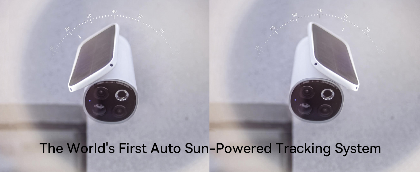 S1 Pro Outdoor Wireless Security Camera with Solar Panel & Auto Tilt, 3K Ultra HD, 145° Wide View, IP67 Waterproof, Color Night Vision, 16GB Storage, Supports Up to 16TB, Motion Detection, 2-Way Audio, 2-Camera Kit for Home & Outdoor Surveillance