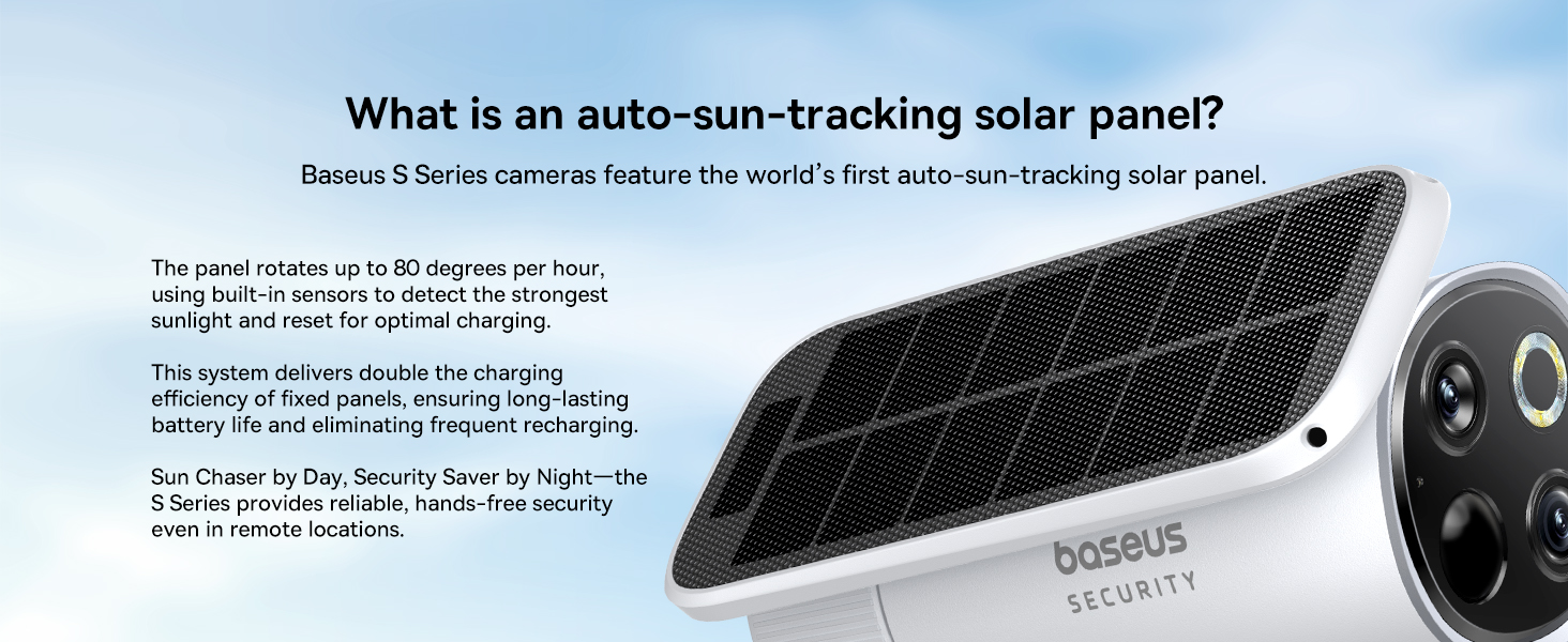 S1 Pro Outdoor Wireless Security Camera with Solar Panel & Auto Tilt, 3K Ultra HD, 145° Wide View, IP67 Waterproof, Color Night Vision, 16GB Storage, Supports Up to 16TB, Motion Detection, 2-Way Audio, 2-Camera Kit for Home & Outdoor Surveillance