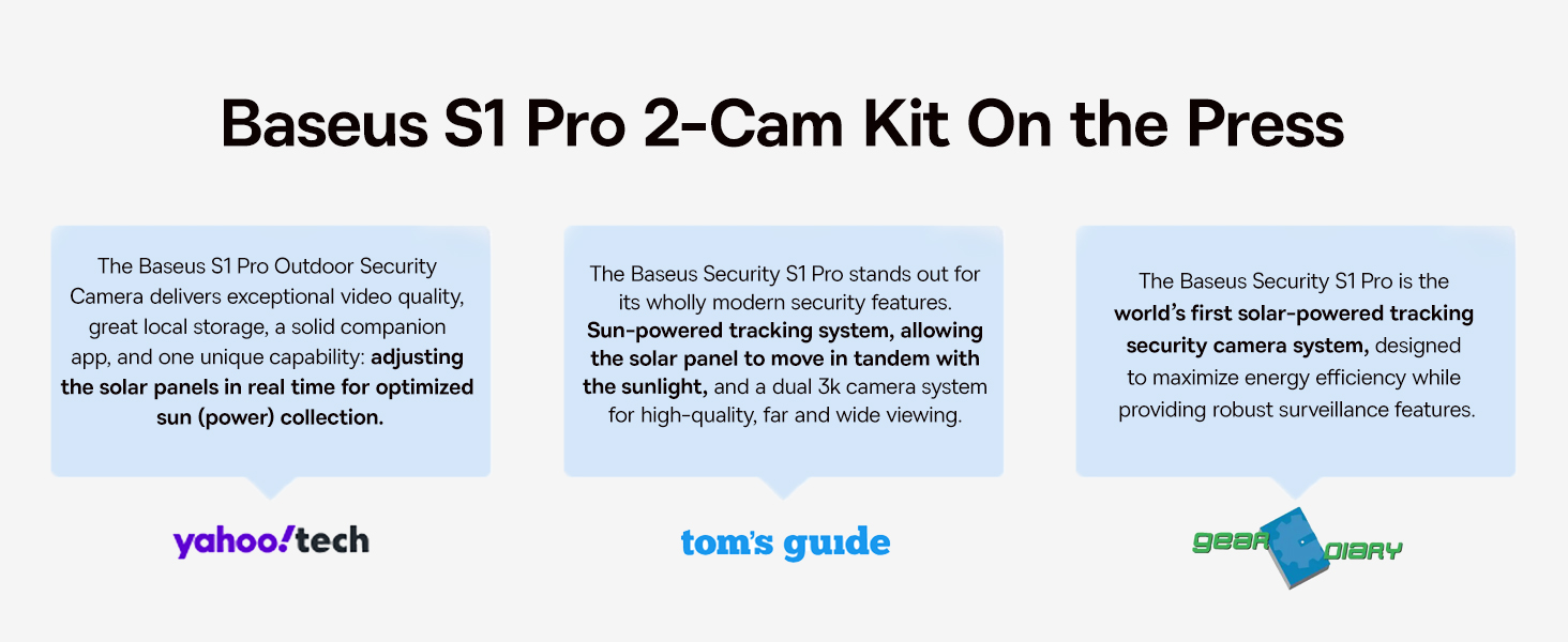 S1 Pro Outdoor Wireless Security Camera with Solar Panel & Auto Tilt, 3K Ultra HD, 145° Wide View, IP67 Waterproof, Color Night Vision, 16GB Storage, Supports Up to 16TB, Motion Detection, 2-Way Audio, 2-Camera Kit for Home & Outdoor Surveillance