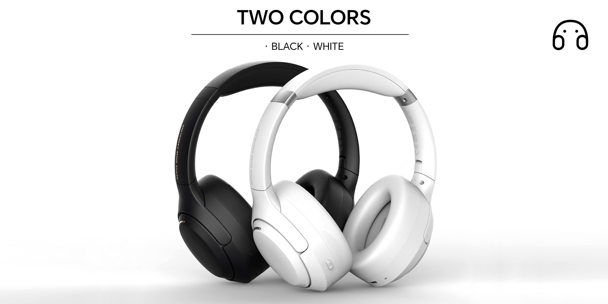 Choice Headphone Pro, Active Noise cancelling, Wireless Over-Ear Bluetooth Headset, 80H Long Battery Life, Hi-Res Audio Certified, Black