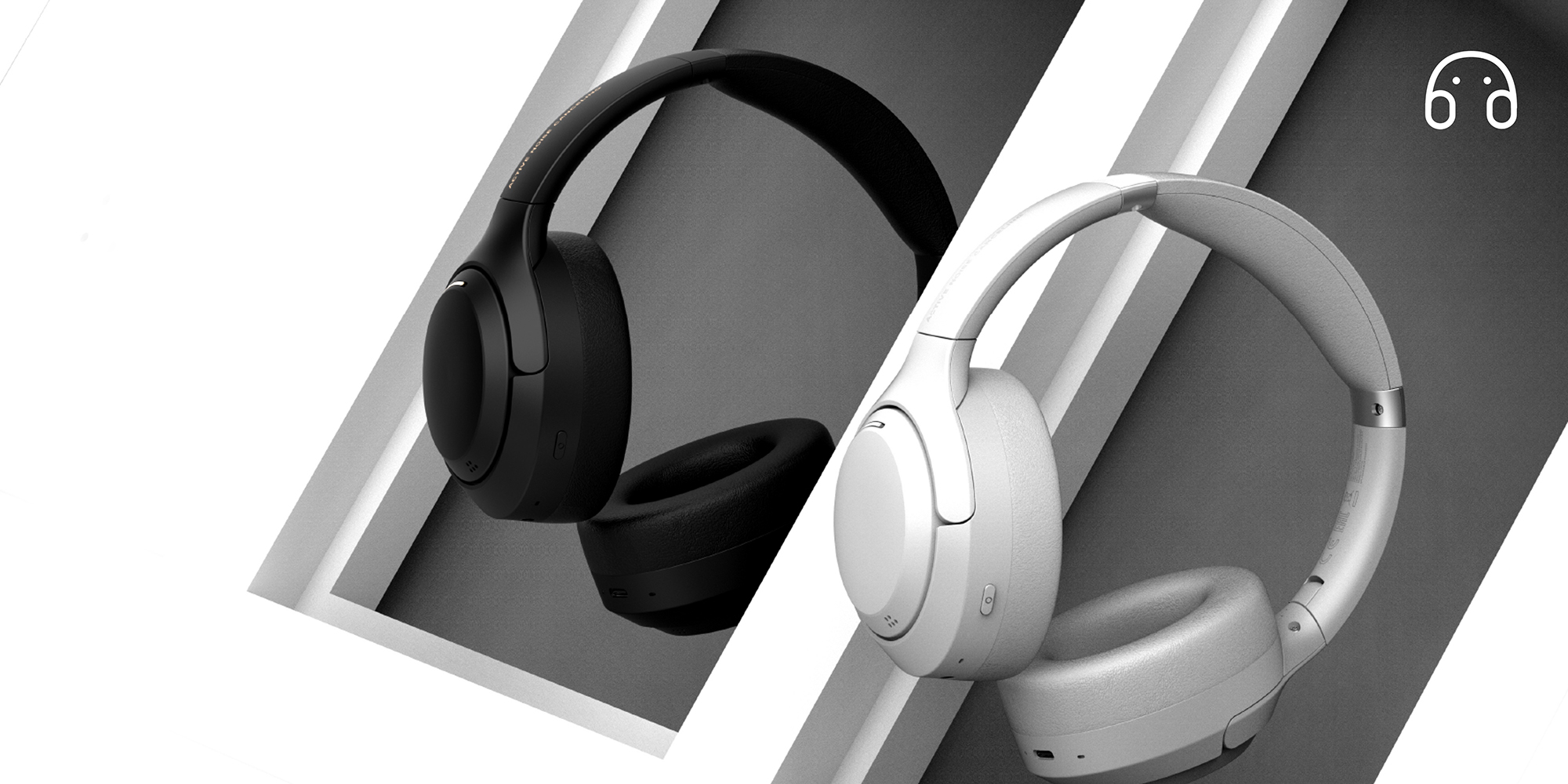 Choice Headphone Pro, Active Noise cancelling, Wireless Over-Ear Bluetooth Headset, 80H Long Battery Life, Hi-Res Audio Certified, Black