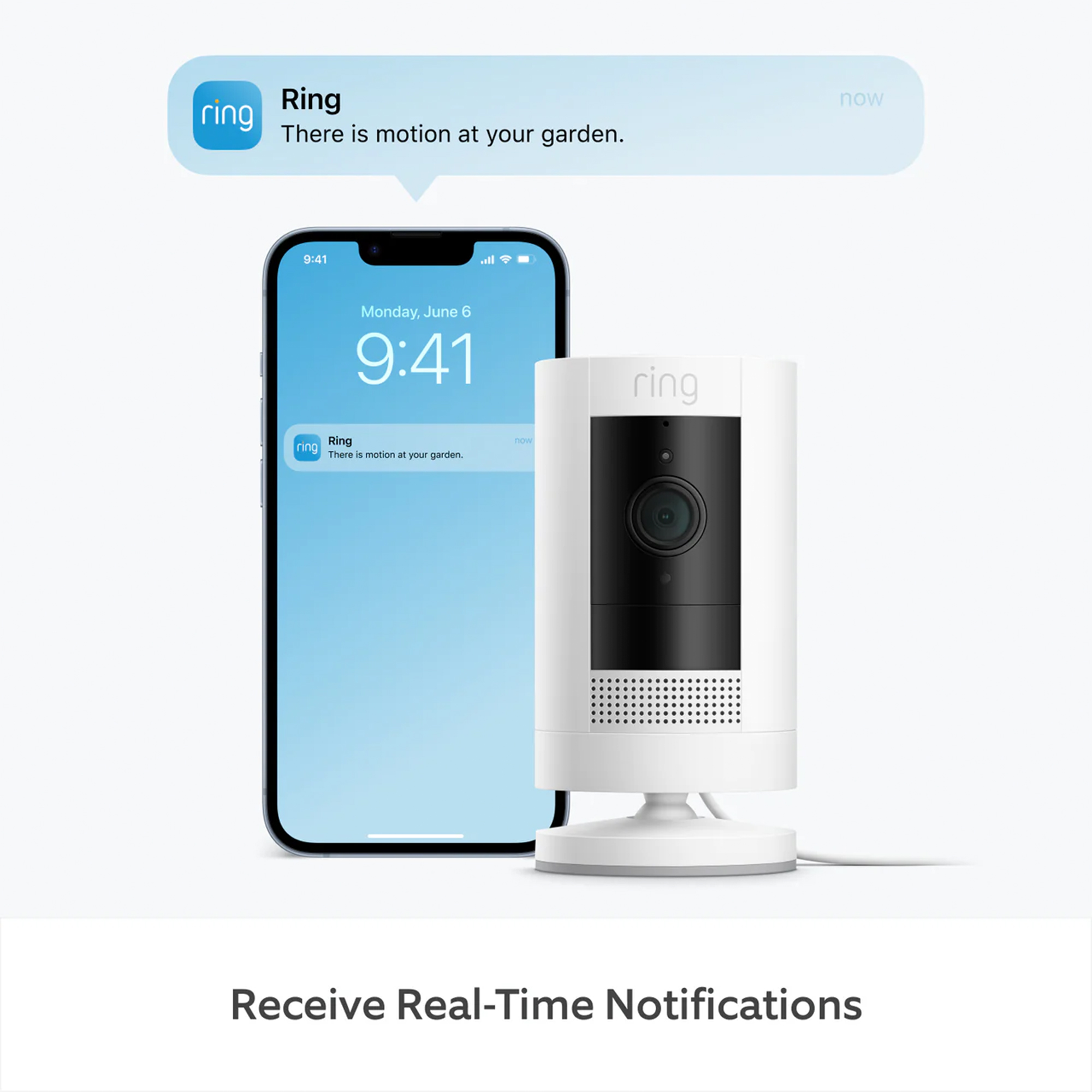 Ring Outdoor Camera Plug-In (Stick Up Cam) | HD outdoor Security Camera with 1080p video, Two-Way Talk, Wifi, Works with Alexa | alternative to CCTV system | 30-day free trial of Ring Home