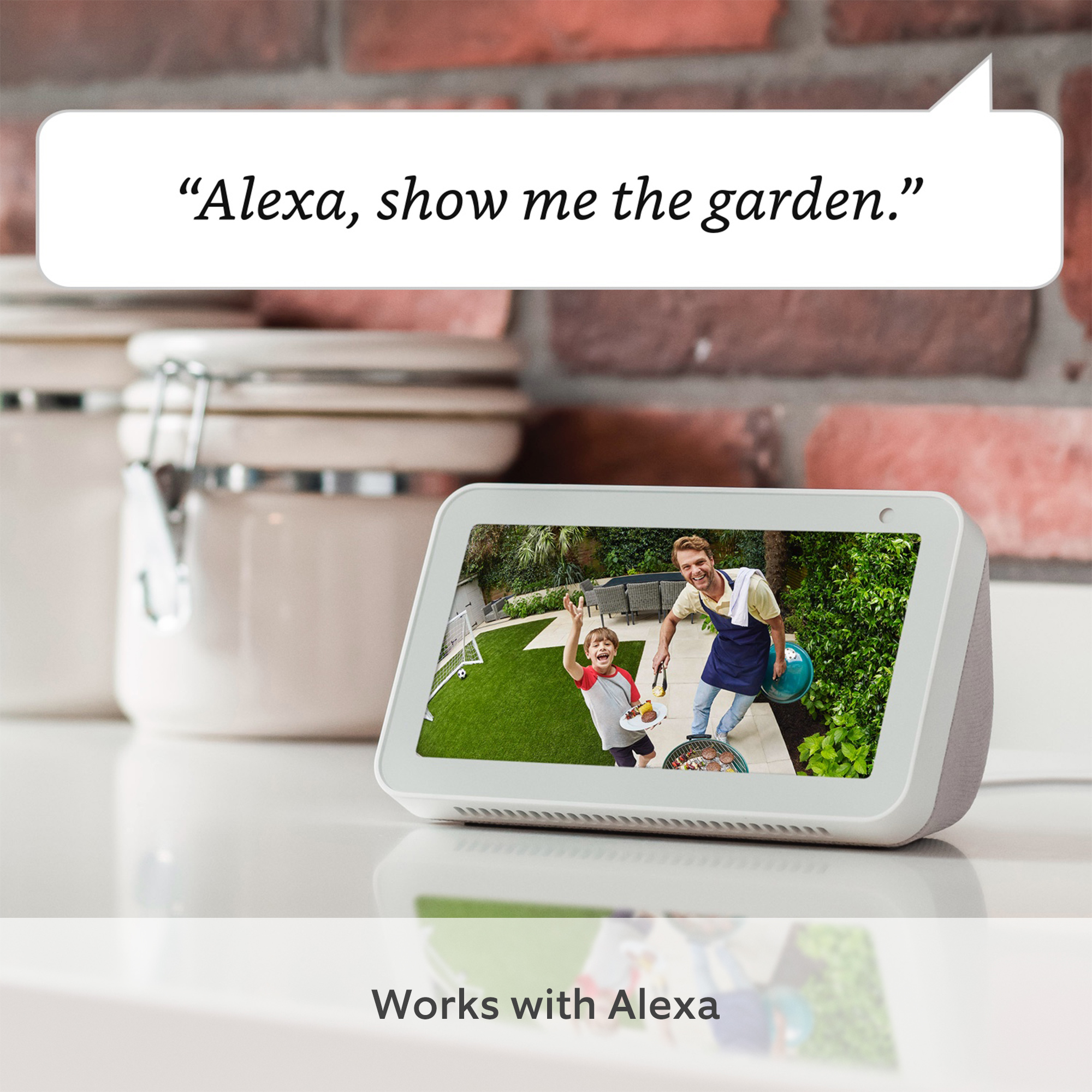 Ring Outdoor Camera Plug-In (Stick Up Cam) | HD outdoor Security Camera with 1080p video, Two-Way Talk, Wifi, Works with Alexa | alternative to CCTV system | 30-day free trial of Ring Home
