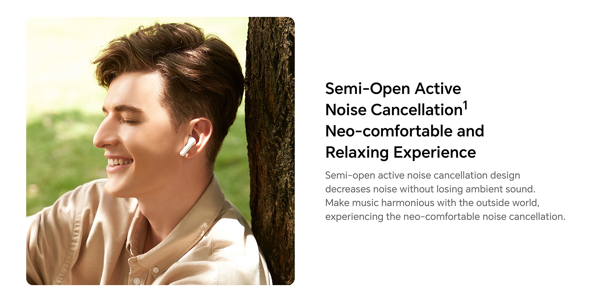 Choice Earbuds X7e Semi-Open Noice Cancelling, 40 Hour Long Battery Life, Enhanced Spatial Surround Sound, TWS Earphones White