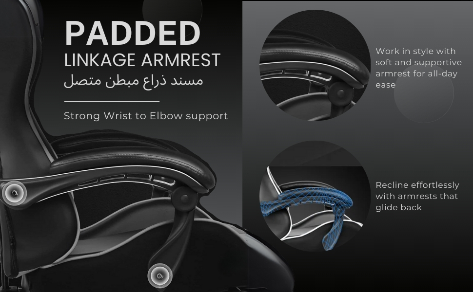 GTPLAYER #1USA Ergonomic Gaming Chair with USB Massage Cushion, Footrest & Armrests – PU Leather Computer Video Game Desk Chair with Adjustable Lumbar Support & Headrest for Gaming & Office (White) White