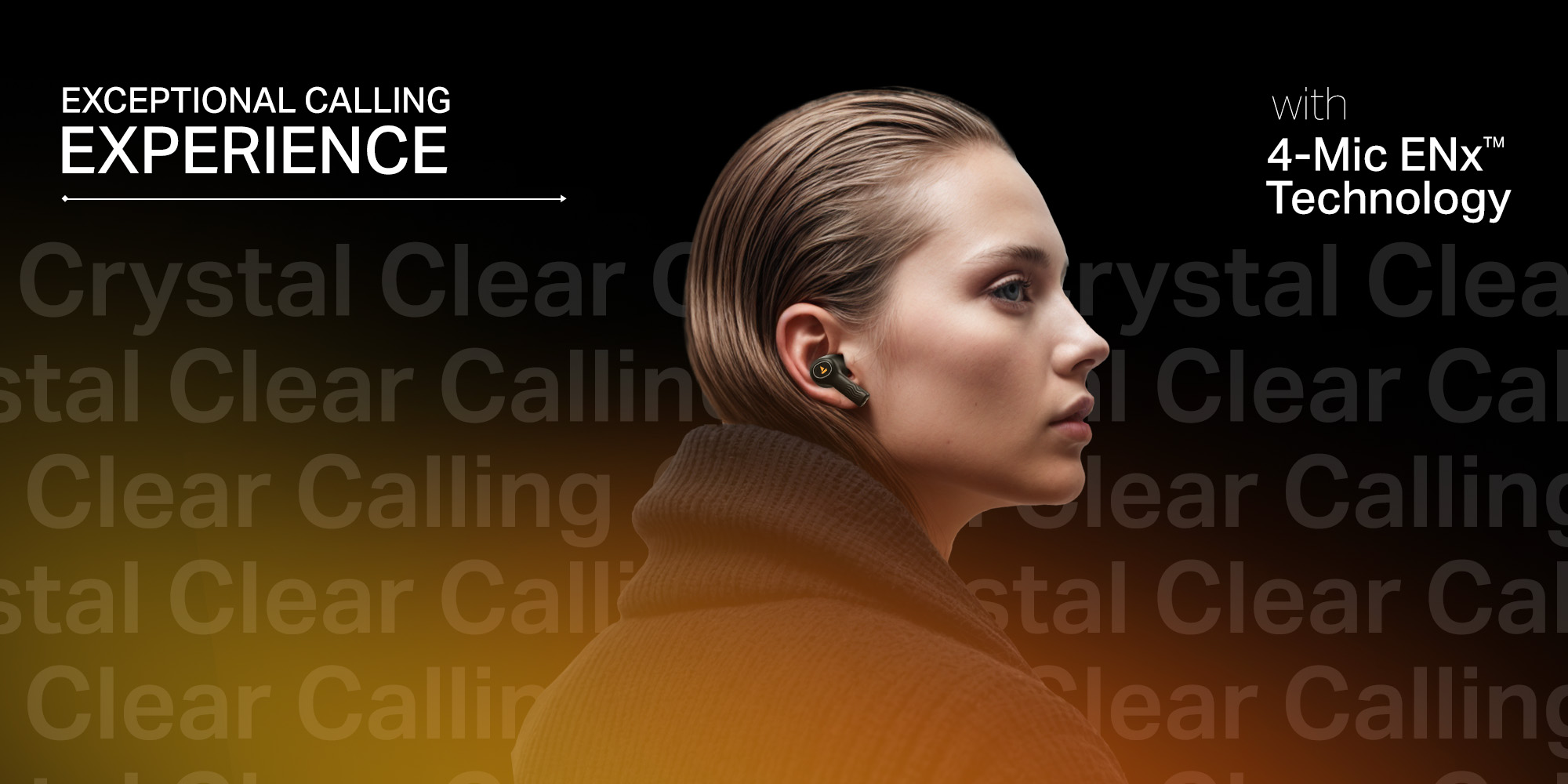 Nirvana Crystl TWS Earbuds with 360º Spatial Audio, Upto 32dB Active Noise Cancellation, 100hrs Playback, Multipoint Connection, 4 Mics with ENx™, boAt Adaptive EQ, In-Ear Detection And Fast Pair - Quantum Black