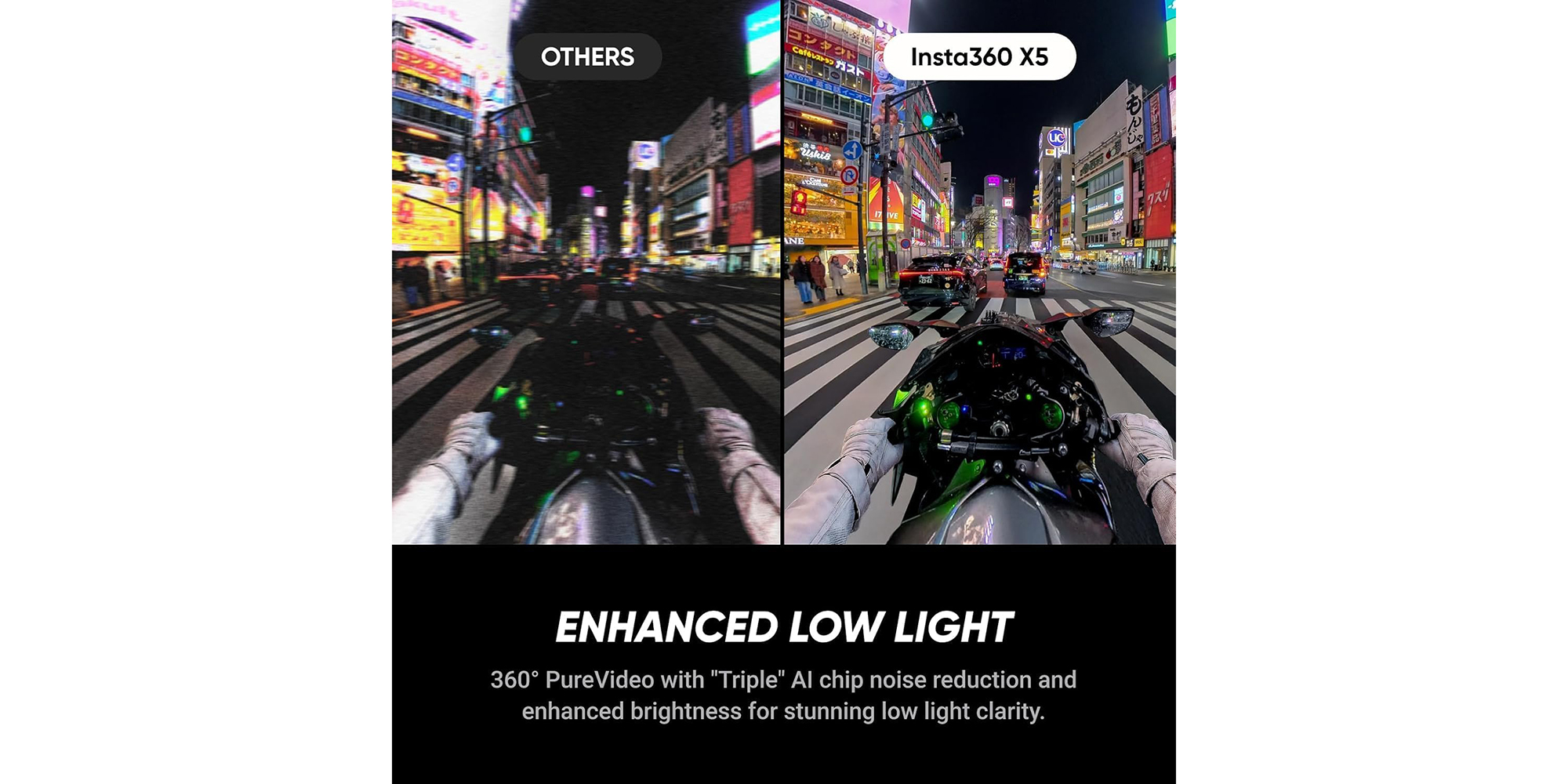 X5 Essentials Bundle | X5 Camera + Extra Battery + 114cm Invisible Sefie Stick + Lens Cap + Carry Case, 15m Waterproof 8K 360 Action Camera, Low Light Capture, Wind Guard - Black