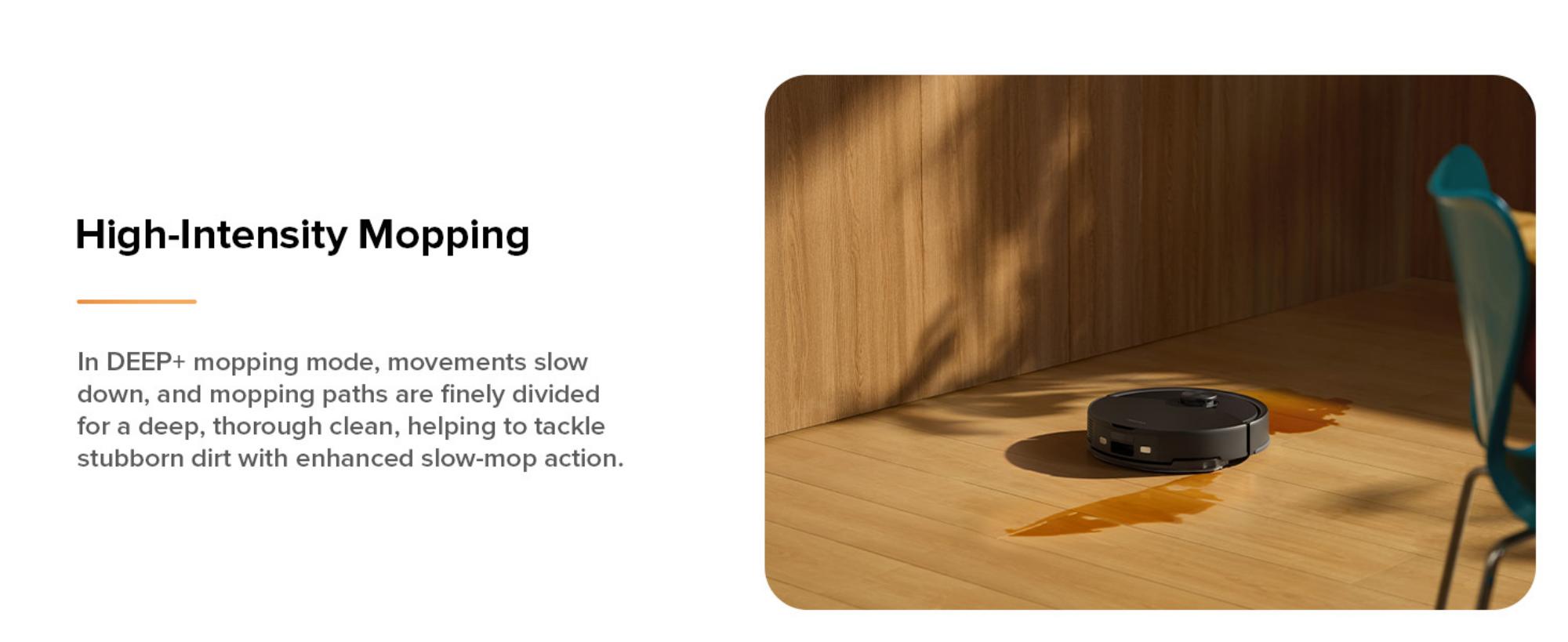 Q10 VF+ Robot Vacuum and Mop,10,000Pa Suction Self-Emptying, Hands-Free Cleaning for up to 7 Weeks,, Obstacle Avoidance, LiDAR Navigation, No-Go Zones, Black 60 W Q10 VF+ Black