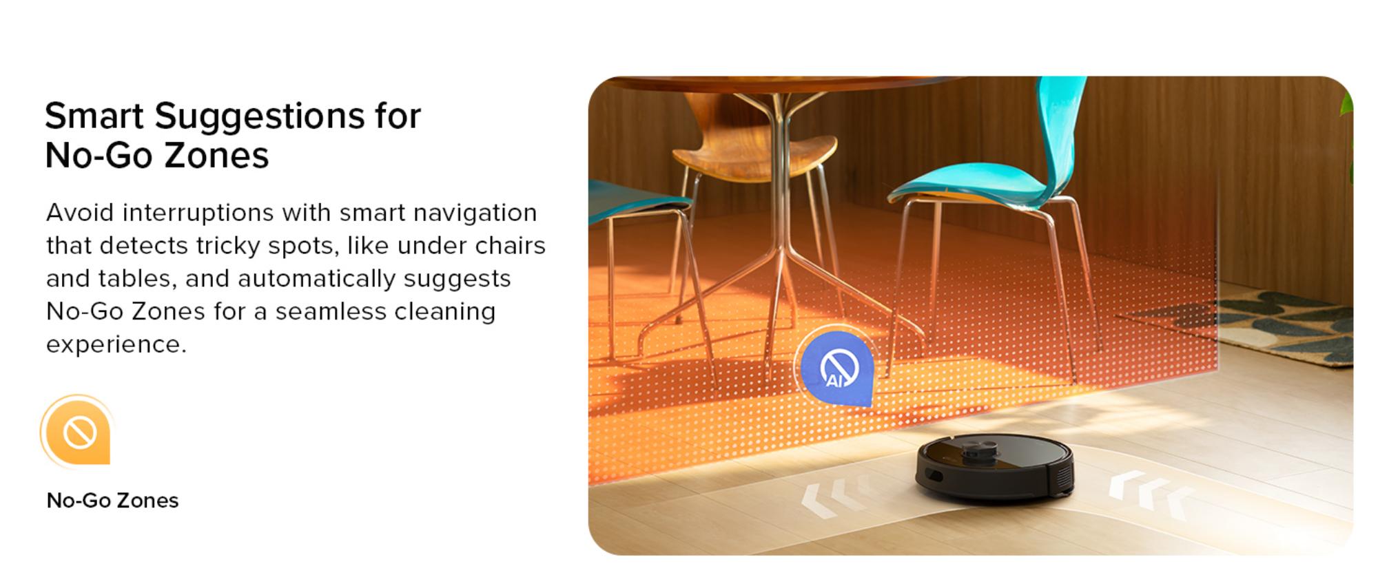 Q7 TF + Robot Vacuum and Mop, Upgraded from Q5 Max+, 7 Weeks Self-Emptying, 10000Pa Suction, Dual Anti-Tangle System, for Pet Hair & Carpet, PreciSense LiDAR Navigation, App Control, 60 W 60 W Q7 TF + Black