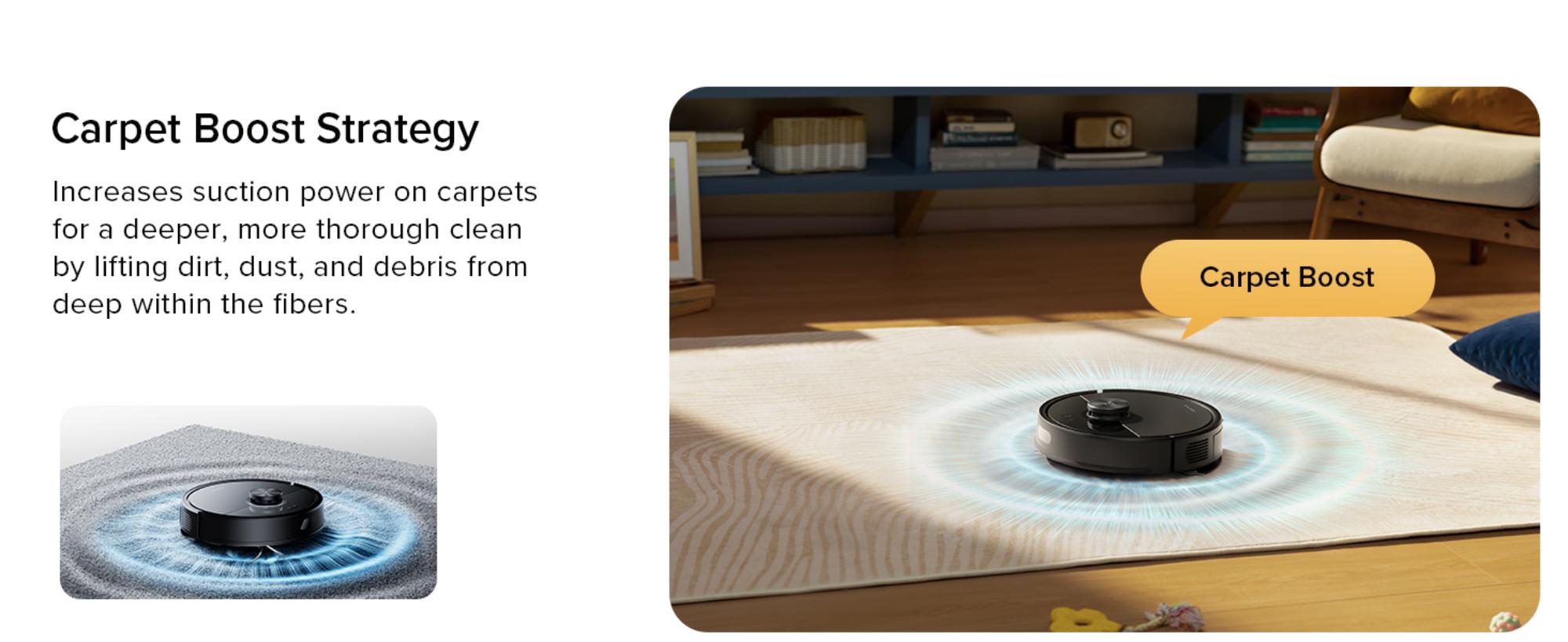 Q7 TF + Robot Vacuum and Mop, Upgraded from Q5 Max+, 7 Weeks Self-Emptying, 10000Pa Suction, Dual Anti-Tangle System, for Pet Hair & Carpet, PreciSense LiDAR Navigation, App Control, 60 W 60 W Q7 TF + Black