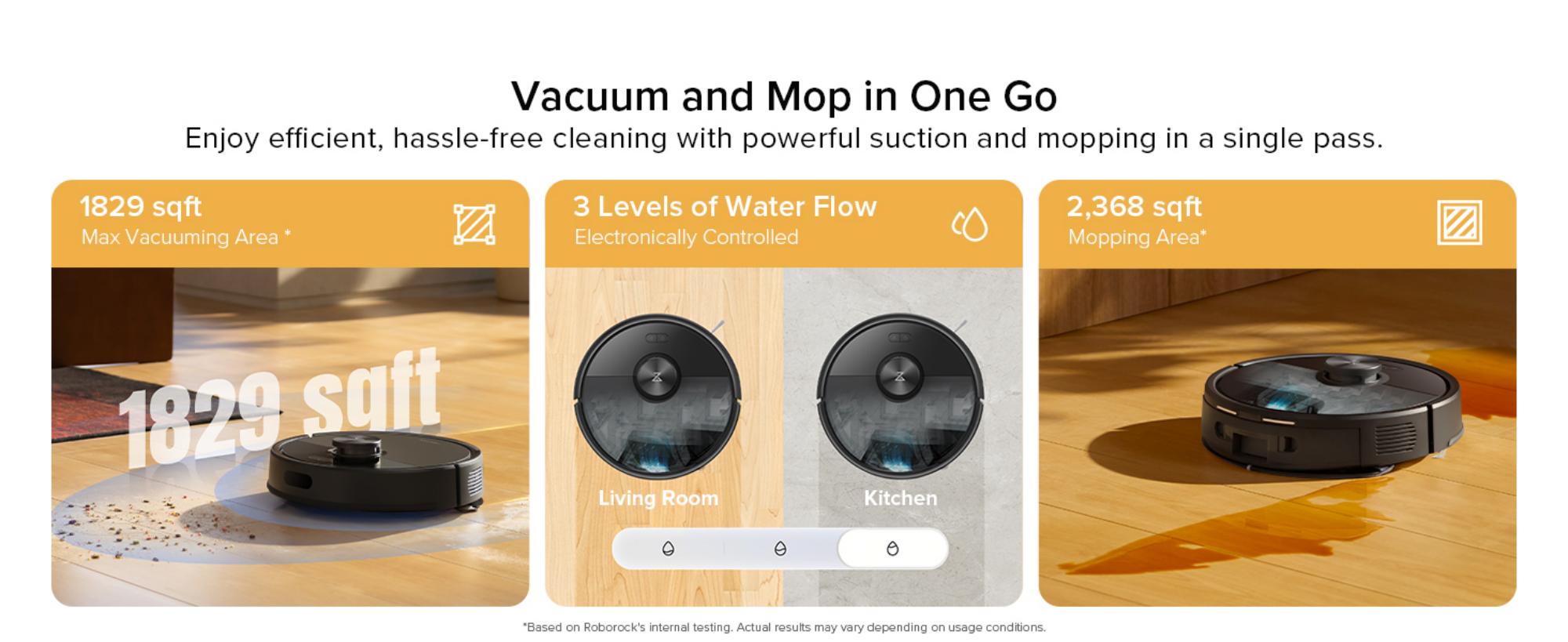 Q7 TF + Robot Vacuum and Mop, Upgraded from Q5 Max+, 7 Weeks Self-Emptying, 10000Pa Suction, Dual Anti-Tangle System, for Pet Hair & Carpet, PreciSense LiDAR Navigation, App Control, 60 W 60 W Q7 TF + Black