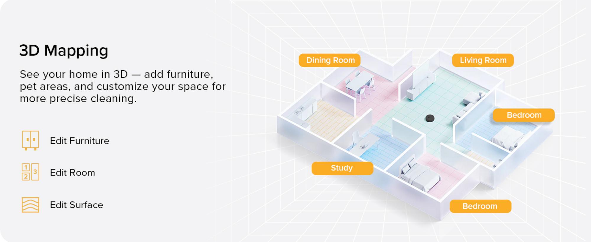 Q7 TF + Robot Vacuum and Mop, Upgraded from Q5 Max+, 7 Weeks Self-Emptying, 10000Pa Suction, Dual Anti-Tangle System, for Pet Hair & Carpet, PreciSense LiDAR Navigation, App Control, 60 W 60 W Q7 TF + Black