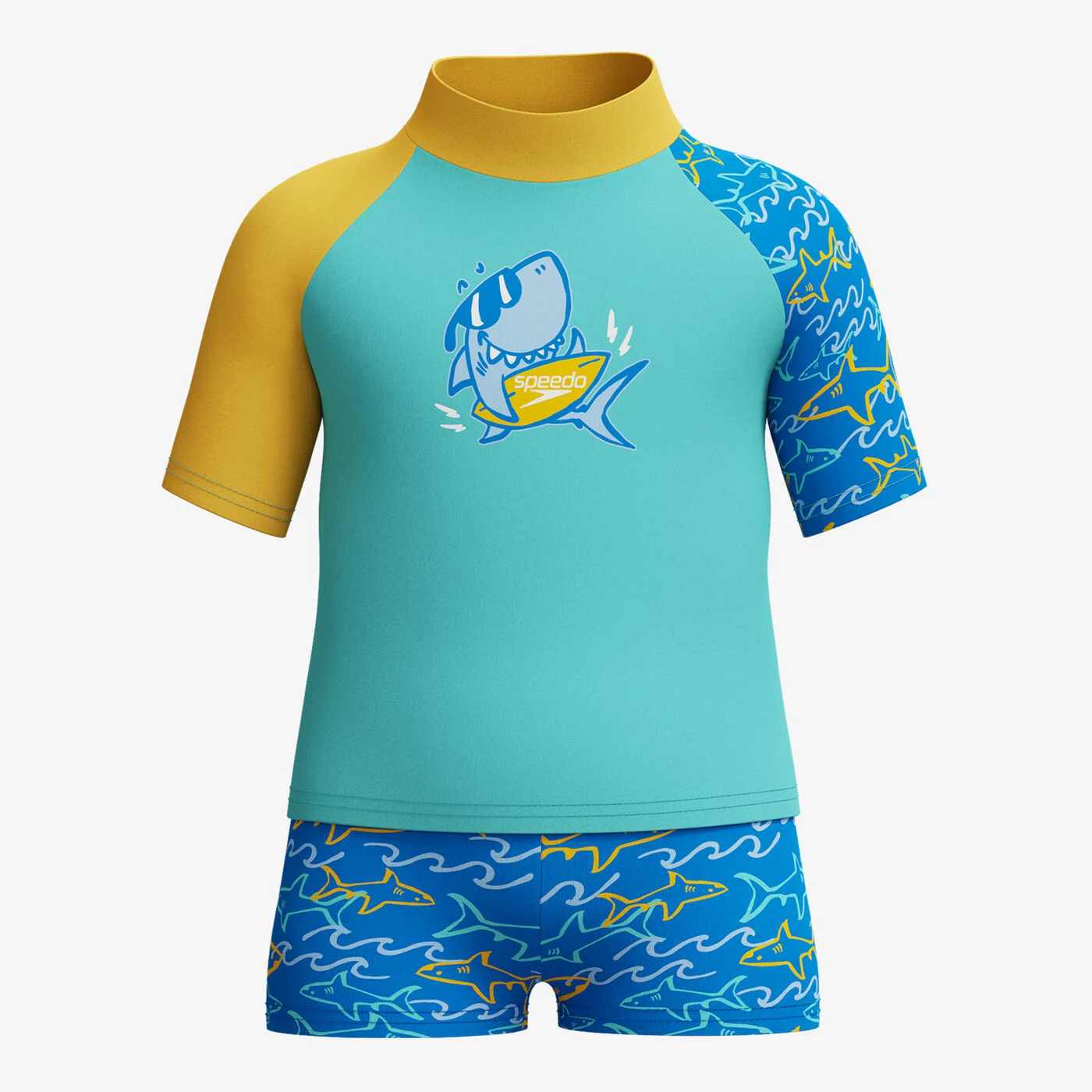 Kids' Digital Rashguard and Jammers Set