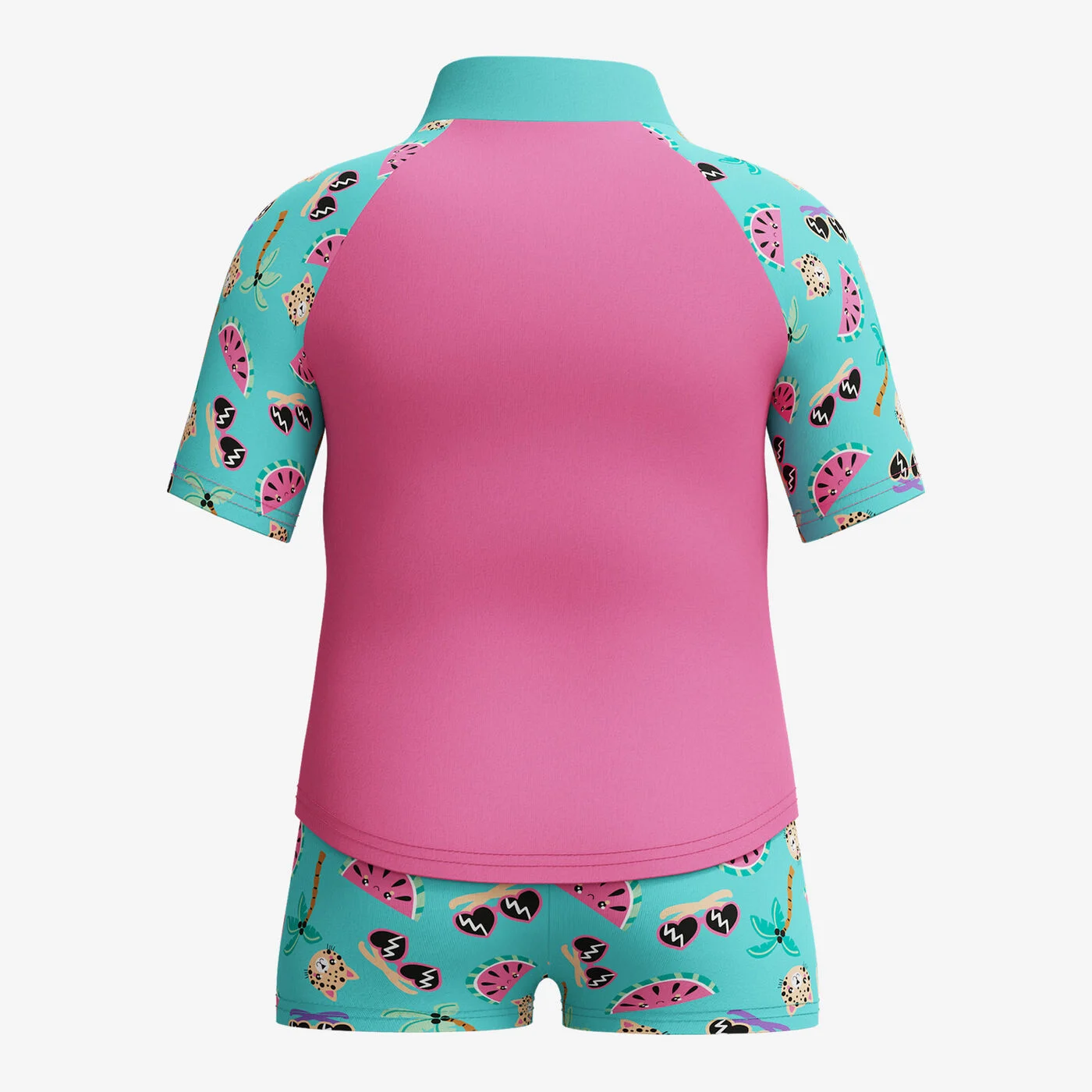 Kids' Digital Rash Swim Top and Shorts Set