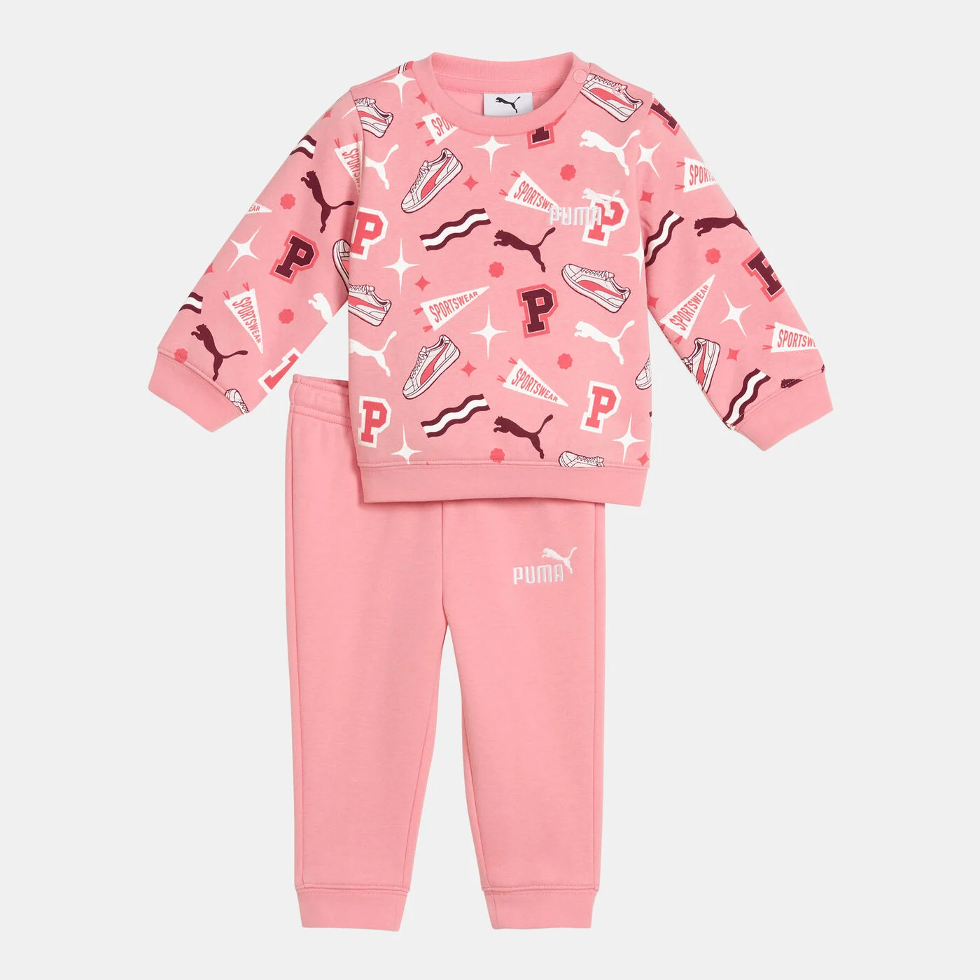 Kids' Minicats Essentials Printed Sweatshirt And Sweatpants Set