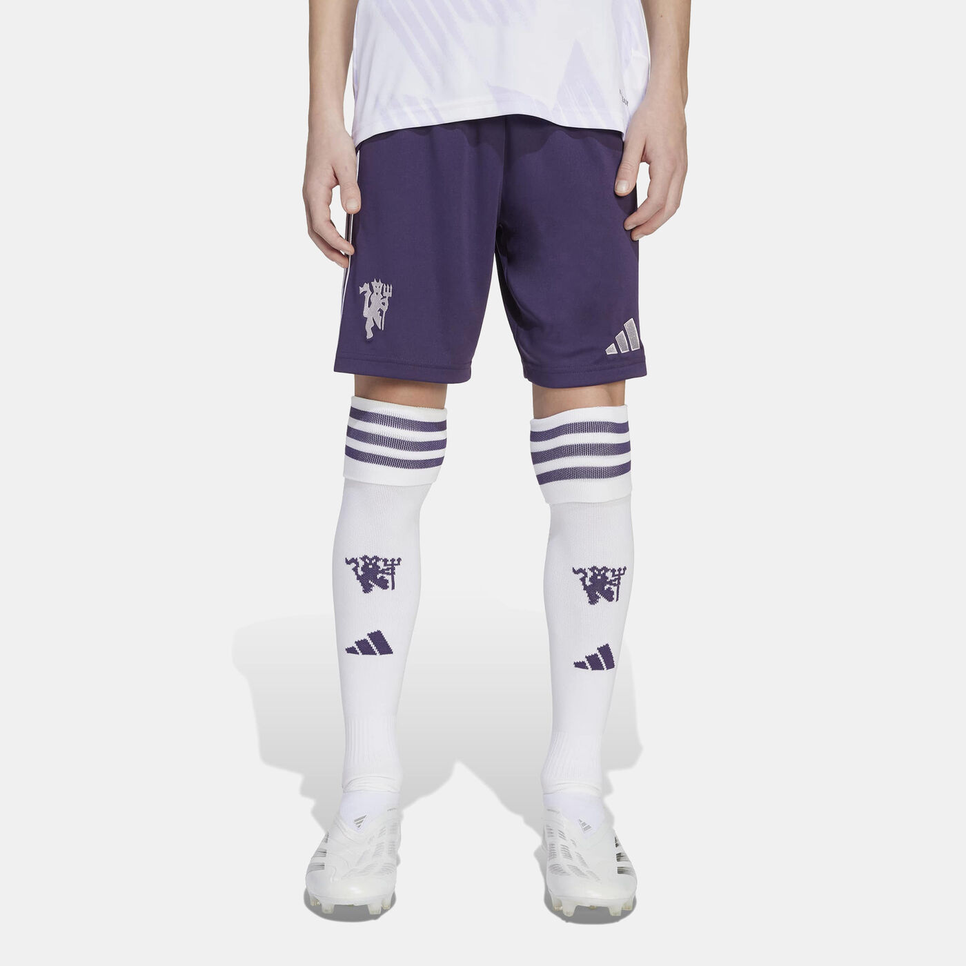 Kids' Manchester United 25/26 Away Replica Football Shorts
