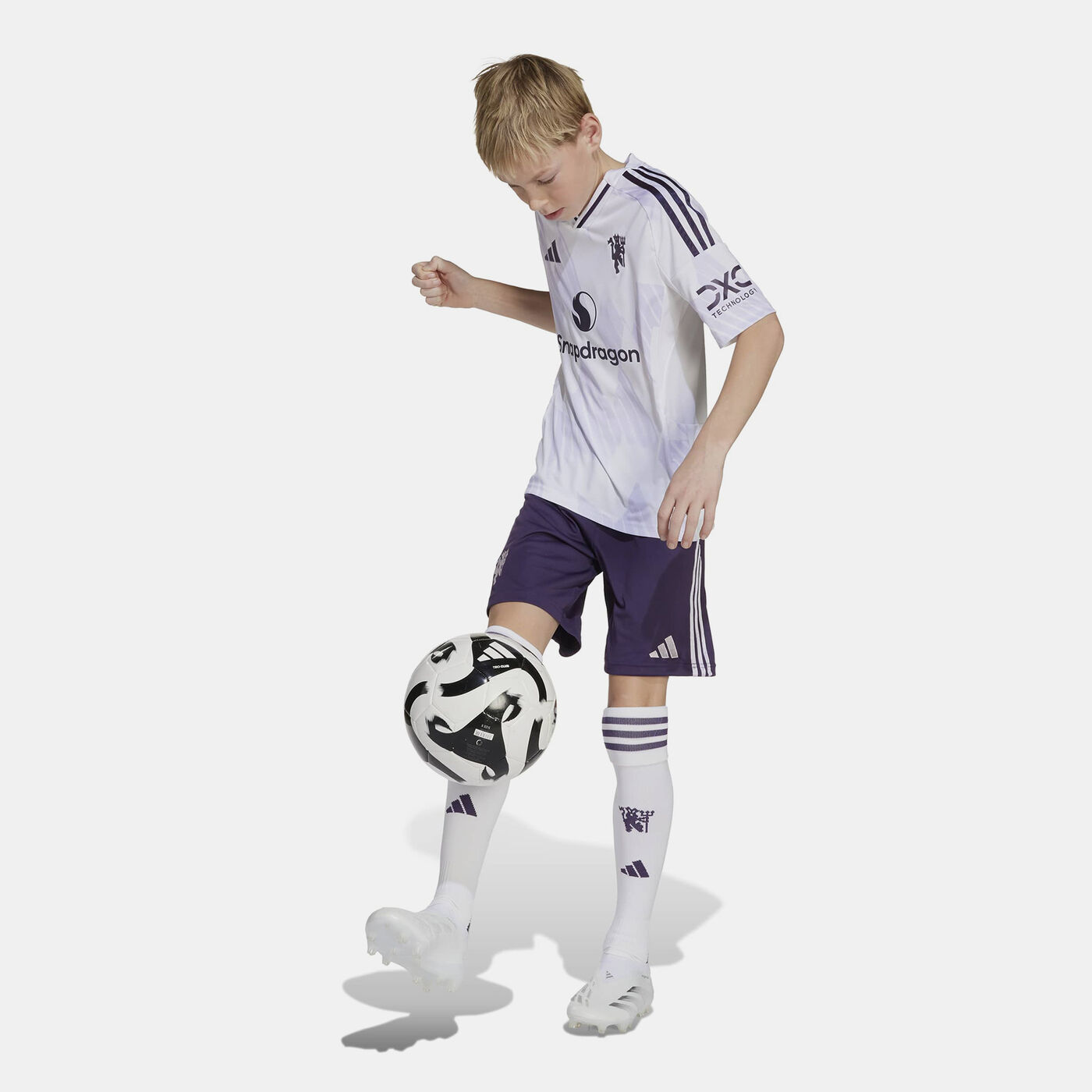Kids' Manchester United 25/26 Away Replica Football Shorts