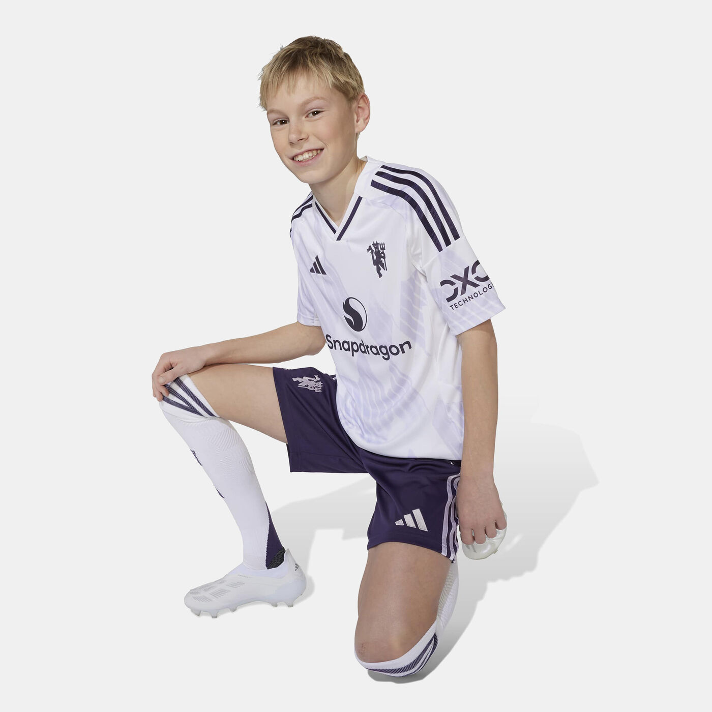 Kids' Manchester United 25/26 Away Replica Football Shorts